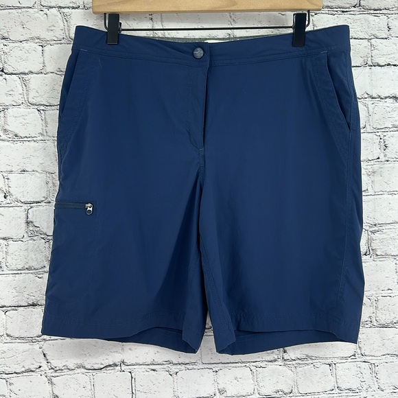 L.L. BEAN Water Repellent Comfort Trail Shorts 12REG Nautical Navy EXCELLENT! - Picture 2 of 8